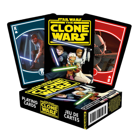 AQUARIUS Star Wars Playing Cards - The Clone Wars Themed Deck of Cards for Your Favorite Card Games - Officially Licensed Star Wars Merchandise & Collectibles