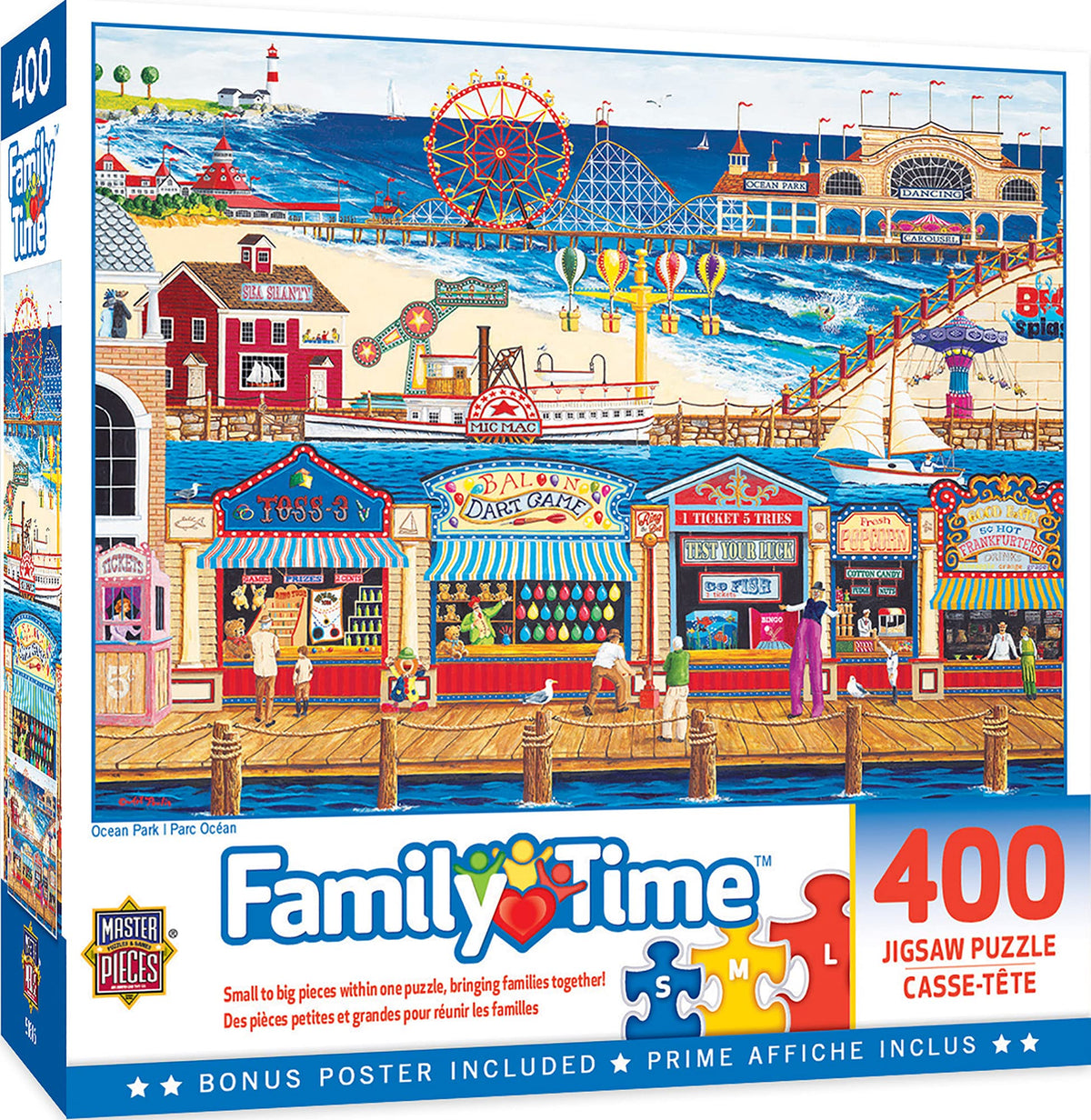 MasterPieces 400 Piece Jigsaw Puzzle For Adults, Family, Or Youth - Ocean Park - 18"x24"