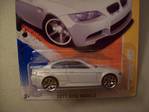 2011 Hot Wheels 26/244 - New Models 26/50- 10 BMW M3 (Metallic White)
