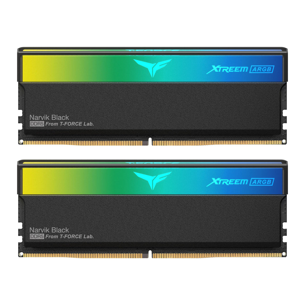 TEAMGROUP T-Force XTREEM ARGB DDR5 Ram 48GB (2x24GB) 7600MHz PC5-60800 CL36 M-DIE Desktop Memory Module Ram for 600 700 Series Chipset XMP 3.0 Ready Black FF9D548G7600HC36EDC01