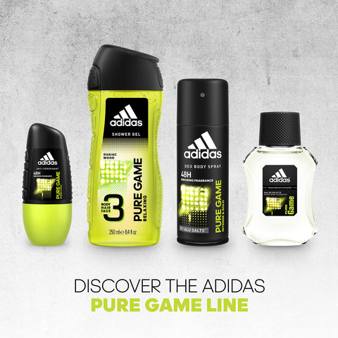adidas Pure Game Body Fragrance for Men, 2.5 fl oz