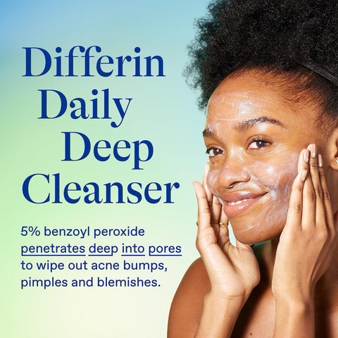 Differin Acne Skin Care Kit, Differin Gel Retinoid Acne Treatment for Face with 0.1% Adapalene & 5% Benzoyl Peroxide Face Wash & Body Wash, Mother's Day Gifts, Designed for Pimple and Acne Prone Skin