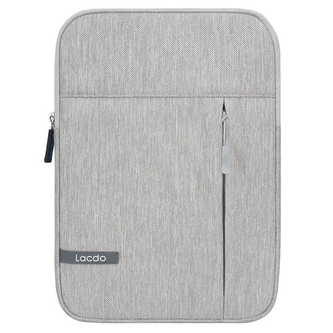 Lacdo iPad Mini 7 Sleeve, iPad Mini Case Bag, Tablet Sleeve Portable Case for iPad Mini 7 (A17 Pro)/6/5/4/3/2, Lenovo Tab M8, Samsung Galaxy Tab A7 Lite 8.7" / Galaxy Tab A 8.0" Tablet Bag, Gray