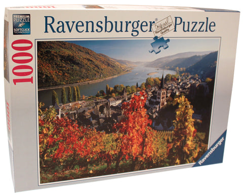 Ravensburger On The River Rhine 1000 Piece Jigsaw Puzzle for Adults - Every Piece is Unique, Softclick Technology Means Pieces Fit Together Perfectly