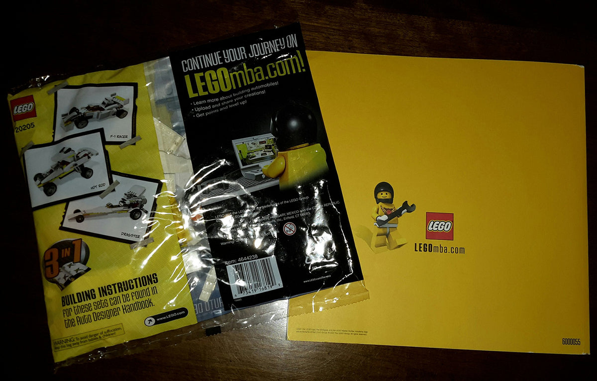 LEGO Master Builder Academy Set #20205 MBA Auto Designer Kit 6 Bagged Includes Kit 6 Designer Handbook!