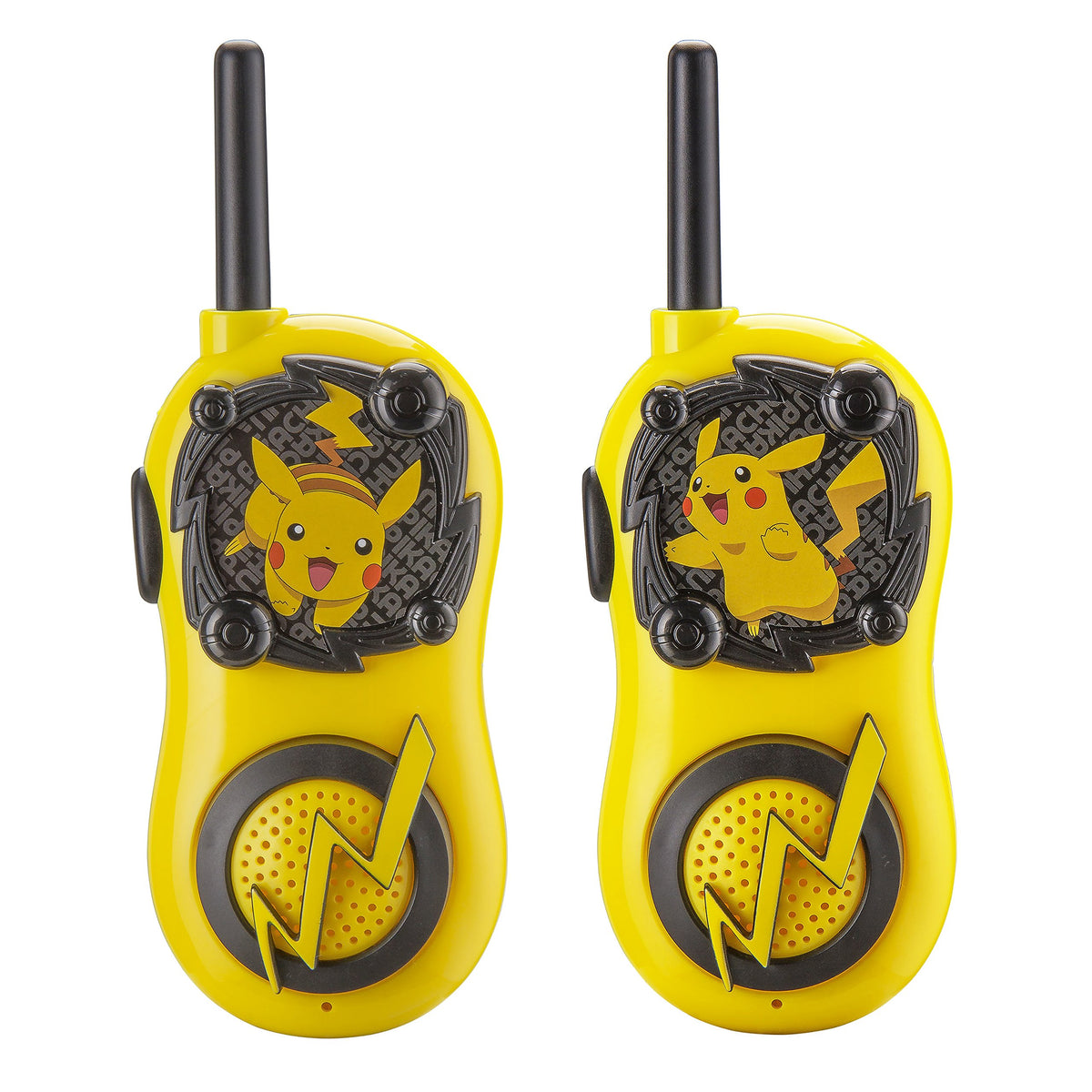 eKids Pokemon Walkie Talkies Pikachu Toys FRS Walkie Talkies for Kids Long Range Static Free Easy to Use For Indoor and Outdoor Games
