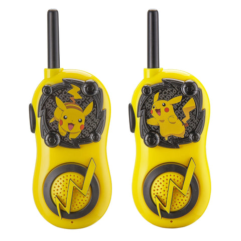 eKids Pokemon Walkie Talkies Pikachu Toys FRS Walkie Talkies for Kids Long Range Static Free Easy to Use For Indoor and Outdoor Games