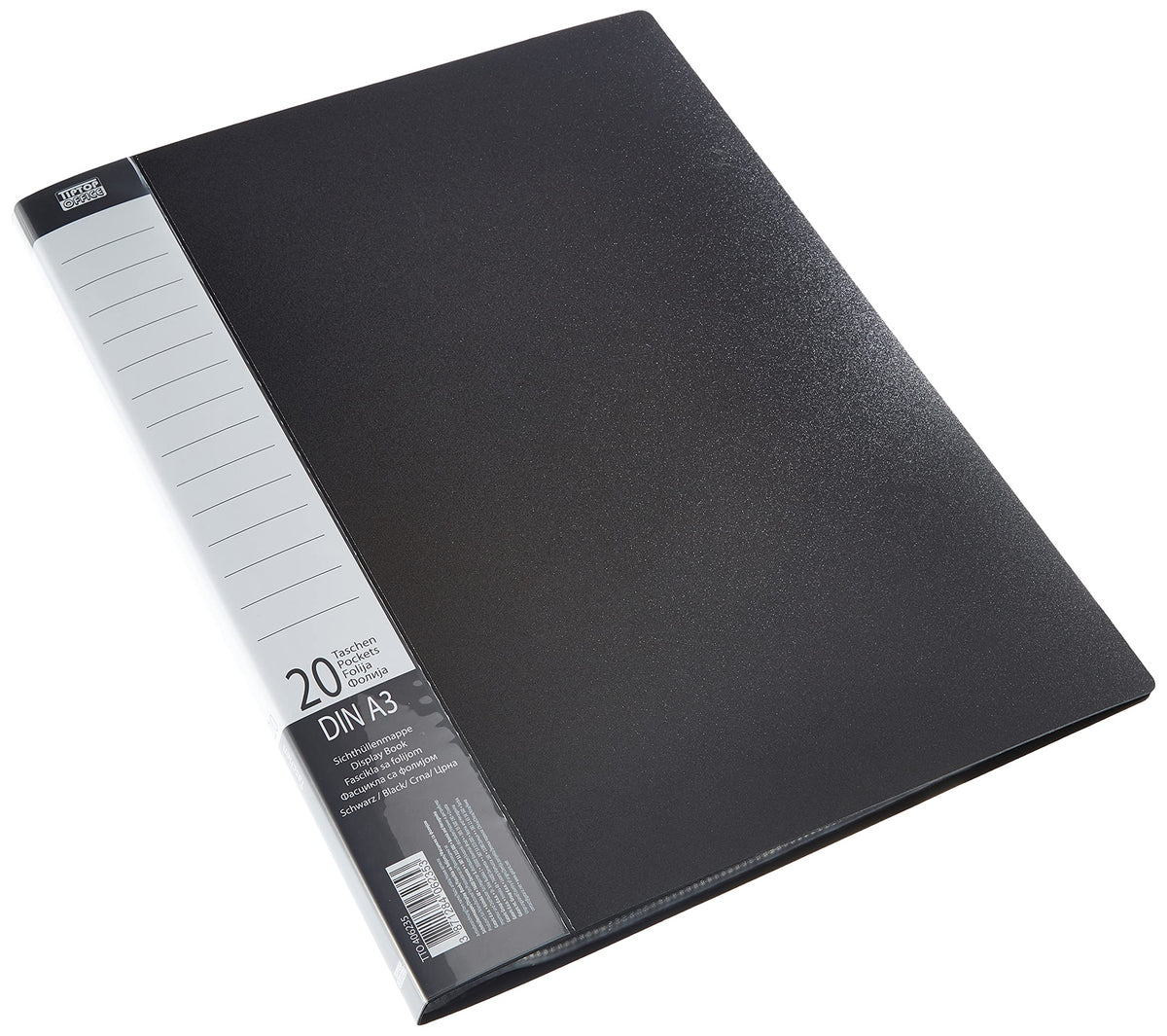 TIPTOP OFFICE Display Book PP A3 20 Pockets Black