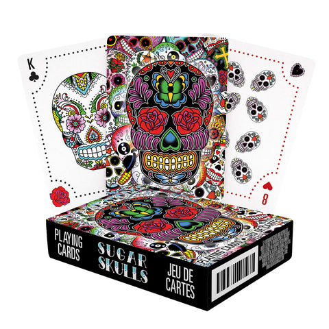 AQUARIUS Sugar Skulls Playing Cards - Sugar Skulls Themed Deck of Cards for Your Favorite Card Games - Officially Licensed Sugar Skulls Merchandise & Collectibles