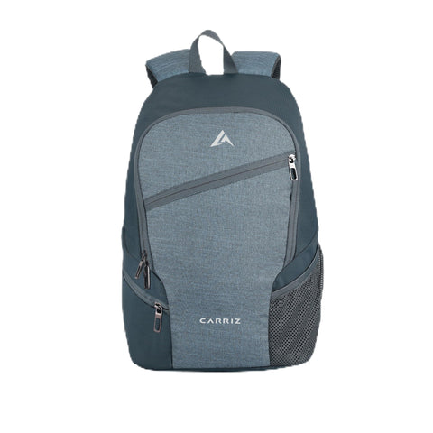 CARRIZ Travel Backpack - Water Resistant Fabric, 22 Litre, Backpack for Men and Women - Ideal for Students and Professionals, Office and College Use, GREY, M, Modern