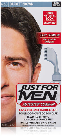 Just For Men Autostop Men's Hair Color, Darkest Brown, 2.6 Ounce (Pack of 12)