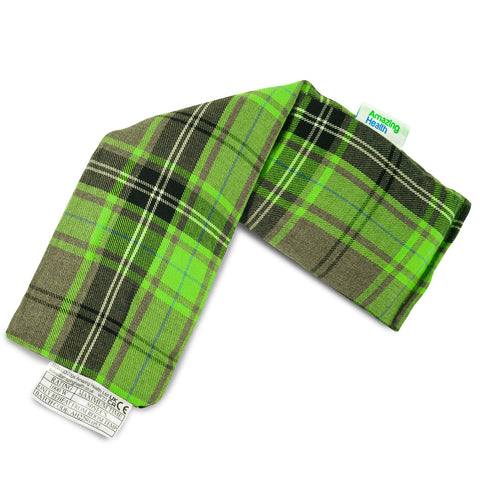 Amazing Health Wheat Bags Microwavable - Hot and Cold Pack for Men and Women - Microwave Heat Pad with Natural Wheat - Heat Pack Cotton Tartan Microwave Wheat Bag - Lavender (Lime Tartan)