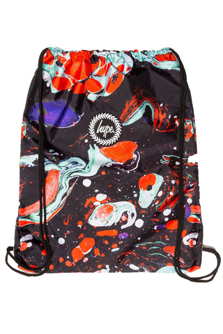 HYPE RED Marble Drawstring Bag
