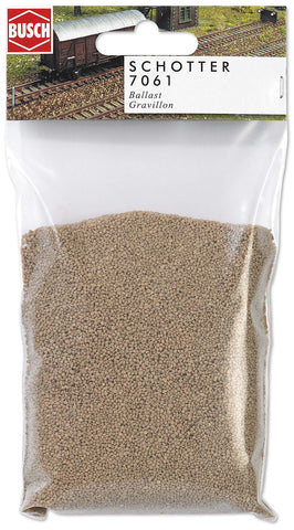Busch 7061 Ballast Beige 230g HO Scenery Scale Model Scenery