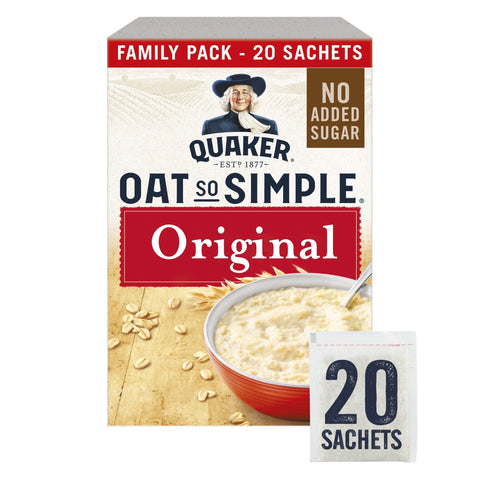 Quaker Oats Oat So Simple Original Sachets, 540g