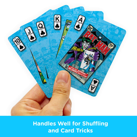 AQUARIUS DC Batman Playing Cards - Batman Themed Deck of Cards for Your Favorite Card Games - Officially Licensed DC Comics Merchandise & Collectibles