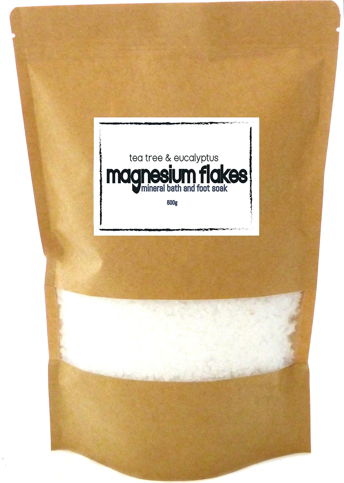 Magnesium Flakes with Tea Tree and Eucalyptus Body Soak and Foot Soak: A Relaxing and Rejuvenating Transdermal Magnesium Therapy Soak