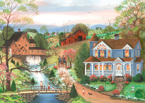Ravensburger 14959 The Fishing Lesson 500 Piece Large Pieces Jigsaw Puzzle for Adults - Every Piece is Unique, Softclick Technology Means Pieces Fit Together Perfectly
