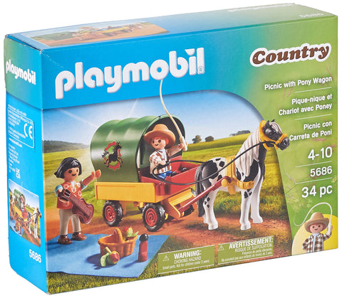 Playmobil Picnic with Pony Wagon Playset