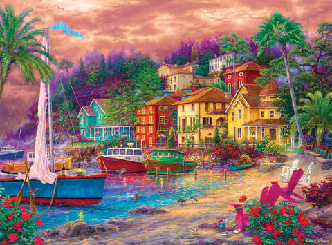 Buffalo Games Escapes: On Golden Shores - 1000 Piece Jigsaw Puzzle by Buffalo Games