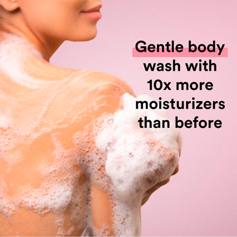 Suave Body Wash Variety 2-Pack, Sweet Pea & Violet + Wild Cherry Blossom - Gentle Body Washes with Floral Blend Oil Essence, 18 Oz Ea