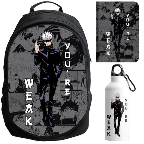 Epic Stuff HOME OF HEROES - ANIME - Back To School Combo Weak You Re Backpack For School & College Students - Perfect Combo For Anime Fans, Combo new 7, L, Modern