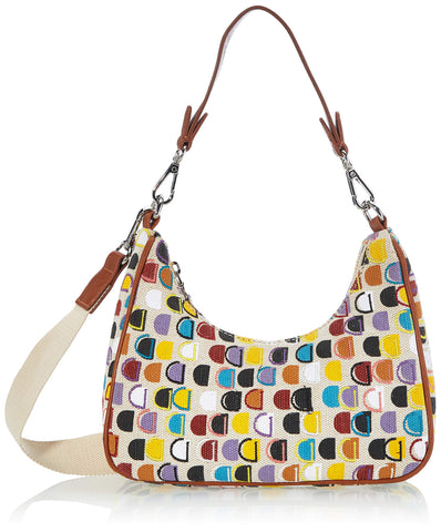 Desigual Womens Fabric Shoulder Bag, White, U