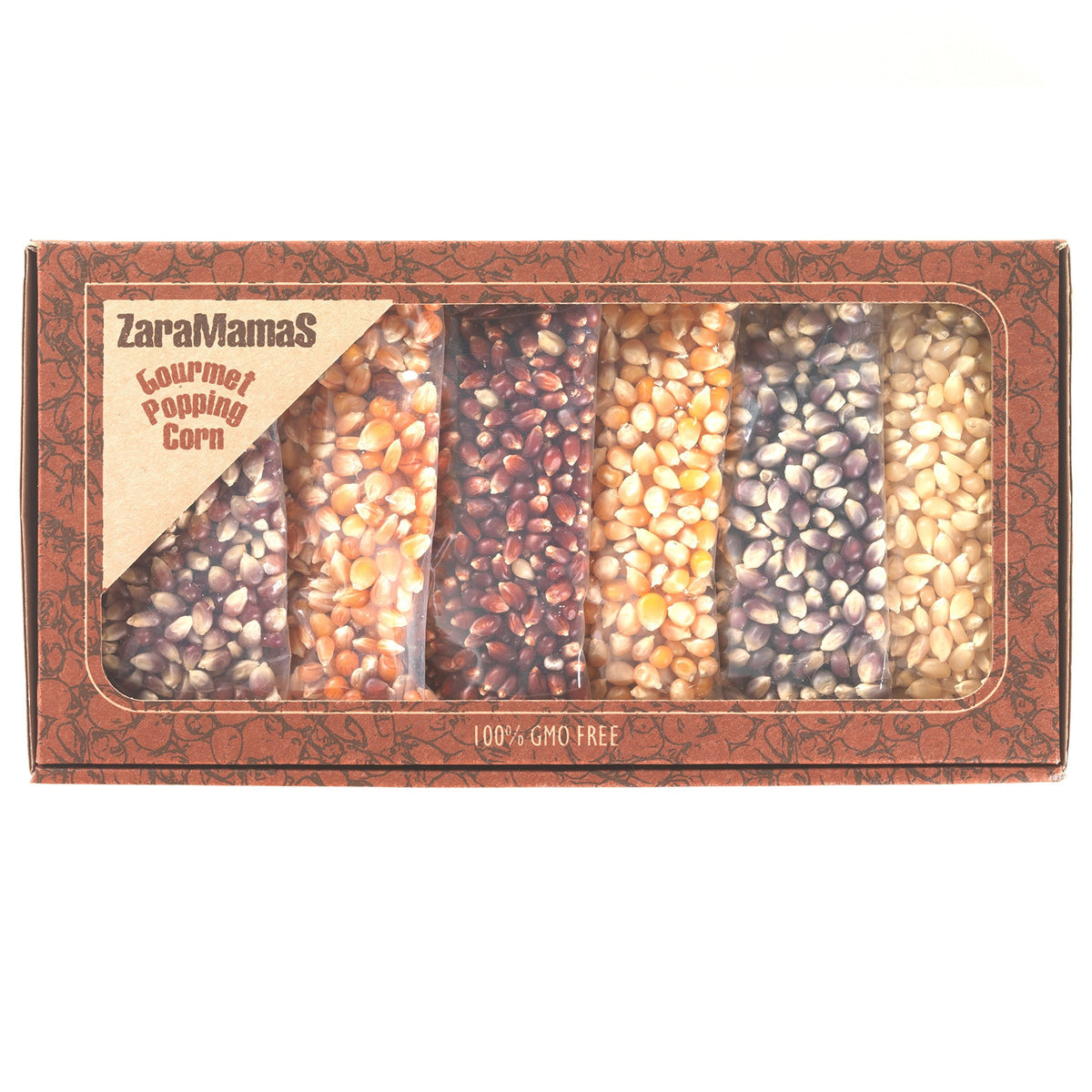 Mixed 6 Pack Popcorn Gift Box 540g - ZaraMamas Gourmet Popping Corn