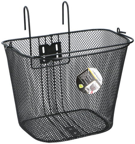 DUNLOP Sport Unisex Adult Bicycle Basket, Black, 35 x 24.5 x 26