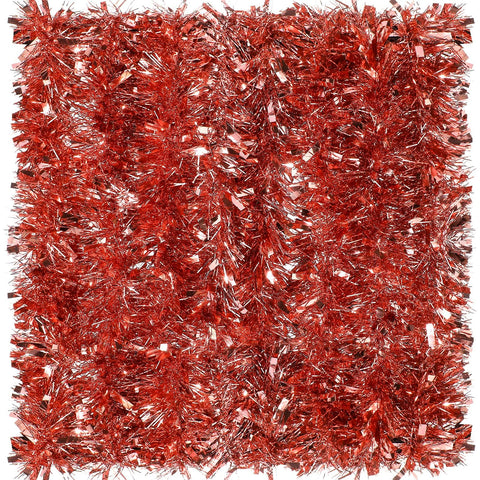 Syhood 32.8 Feet Christmas Metallic Tinsel Twist Tinsel Garland Xmas Glitter Garland Tinsel Tree Hanging Tinsel Decoration for Christmas Party and Home Indoor Outdoor Ornament Supplies (Rose Gold)