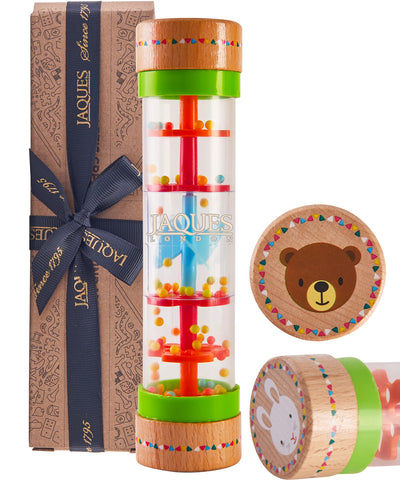 Jaques of London Baby Sensory Toys - Rainmaker Baby Toy with Soothing Rain Sounds - Premium Wooden Baby Toys - Ideal Toys for 1 Year Old Boys and Girls