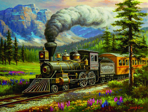 SUNSOUT INC - Rockland Express - 500 pc Jigsaw Puzzle by Artist: Sung Kim - Finished Size 18" x 24" - MPN# 36630