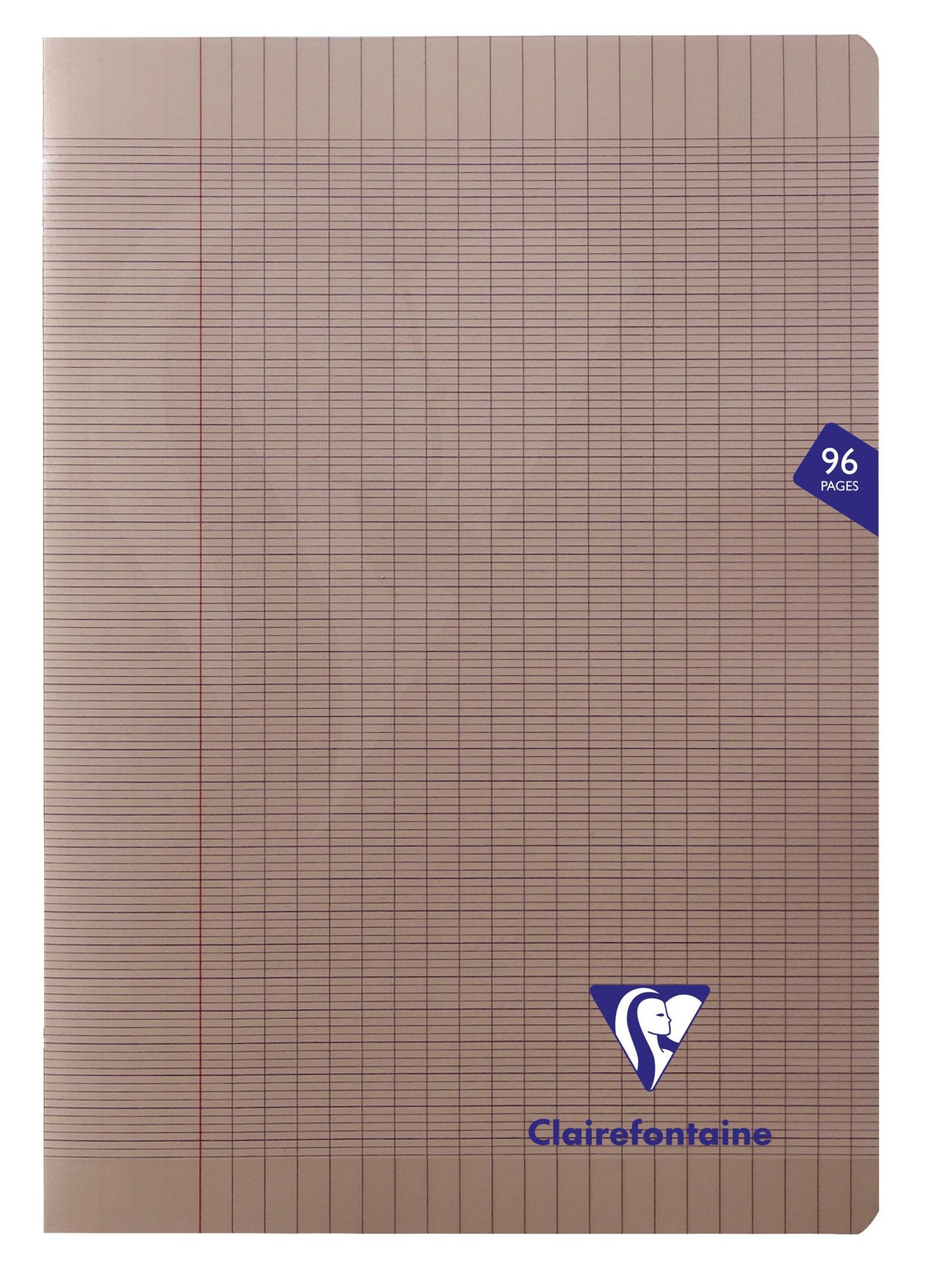Clairefontaine - Ref 363161C - Mimeys Side Stapled Notebook (96 Pages) - A4 Size, Polypro Cover, 90gsm Brushed Vellum Paper, Séyès Ruling - Grey Cover
