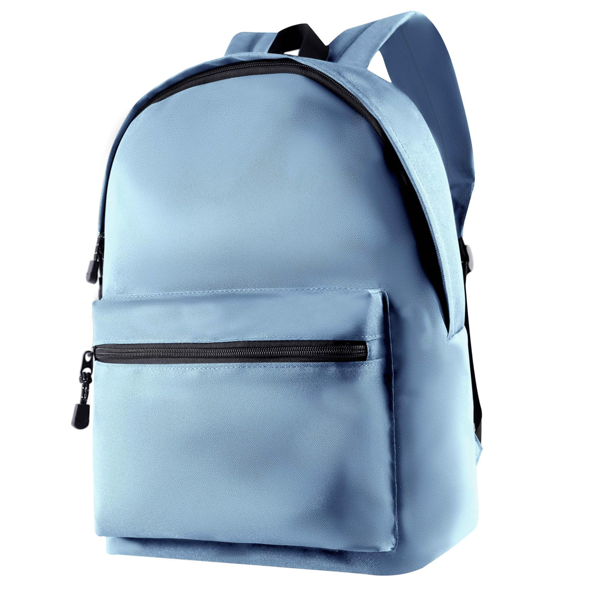 Alroeehi Backpack for School Classic basic backpack Unisex Elementary/junior high school Bag Sports Lightweight One day trip Casual Waterproof kids Backpack 16" (1, light blue)