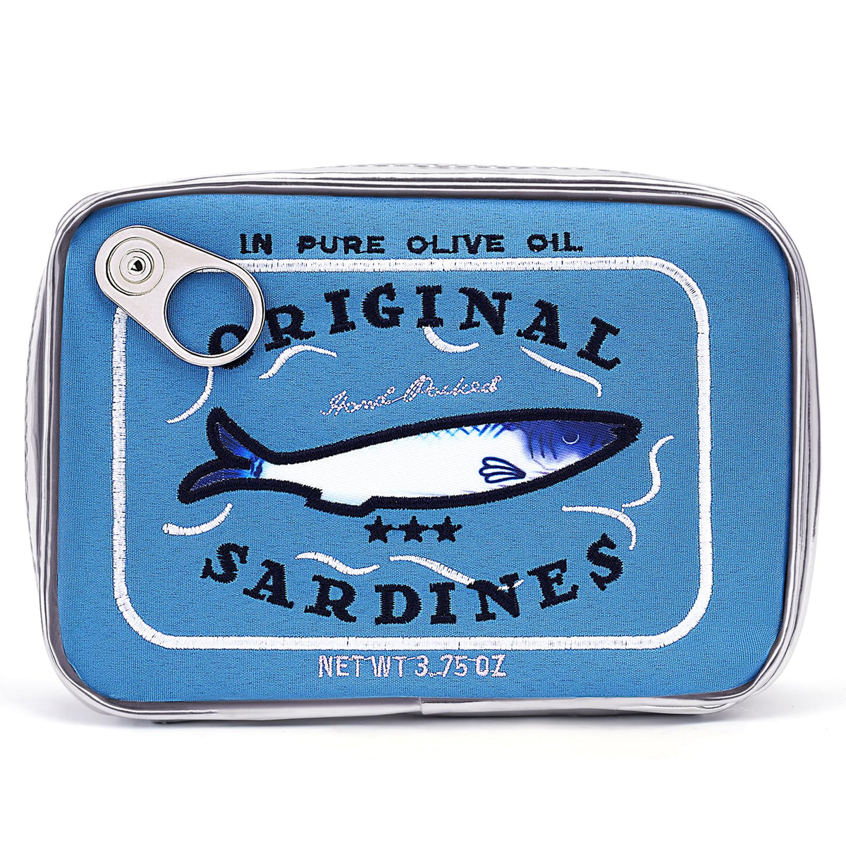 Cessfle Canned Sardines Makeup Bag, Funny Sardine Tin Fish Cosmetic Bag, Creative Cute Makeup Bag Kawaii Pencil Case Pouch, Coquette Make up Pouch for Women