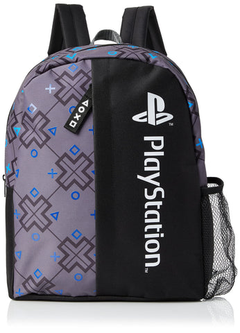 PlayStation Boys Backpack School Bag, Travel Bag for Boys. Gaming Gifts for Boys and Teenagers, Grey, 40cm x 30cm x 13cm