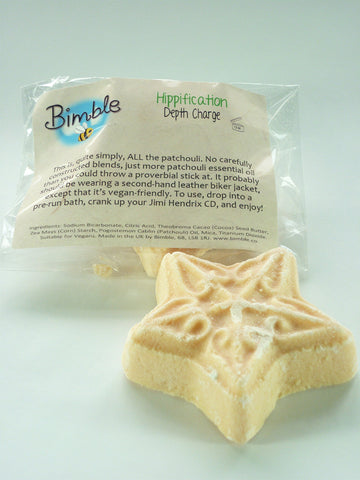 Pack of 3 Bimble Hippification Powerful Patchouli 'Depth Charge' Bath Bombs