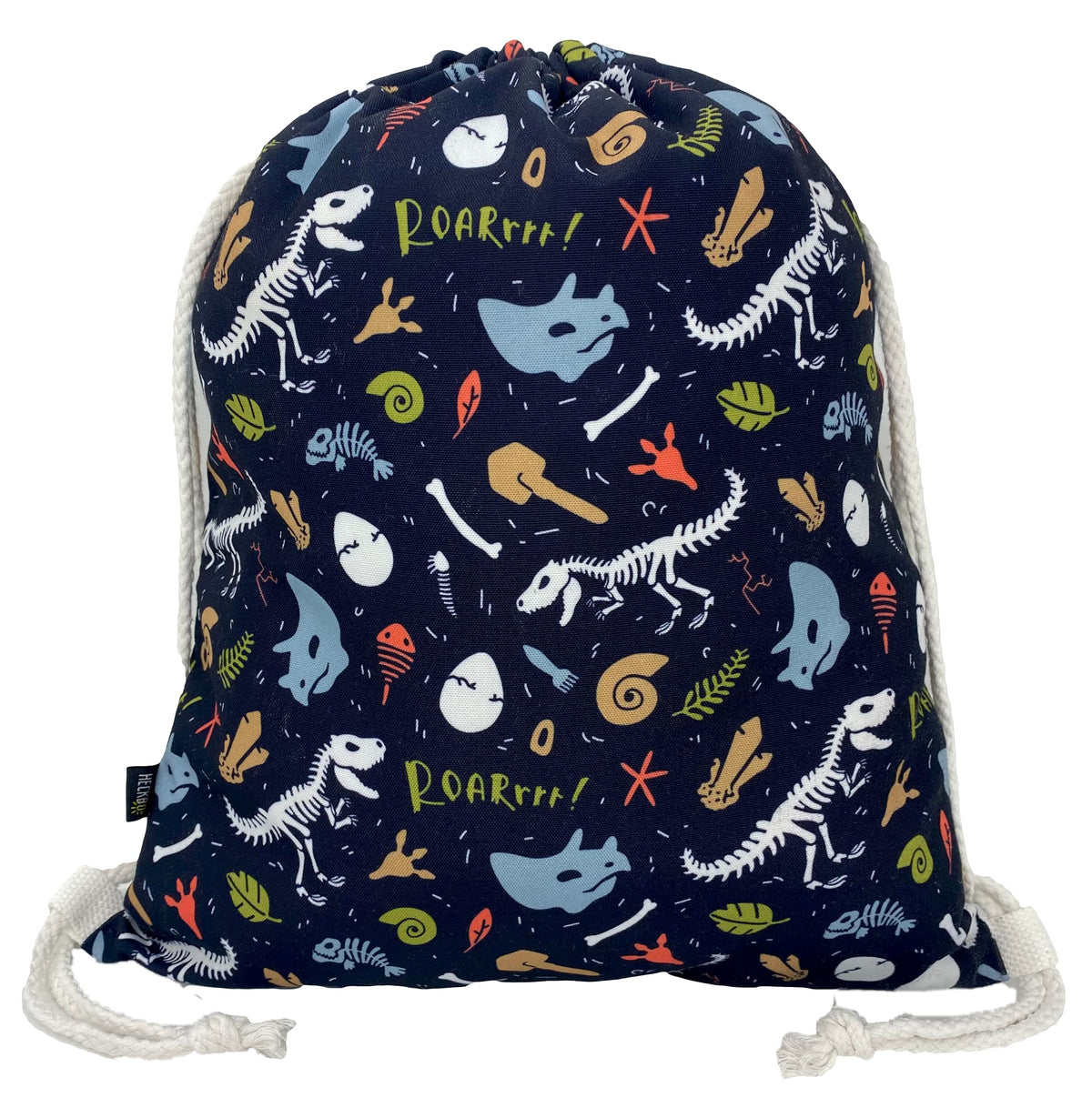 HECKBO Kids Dinosaur Dino Gym Drawstring Bag - 40x32cm - 12.6" x 15.8" - String Bag - Kindergarten Daycare crÃƒÆ’Ã†â€™Ãƒâ€ Ã¢â‚¬â„¢ÃƒÆ’Ã¢â‚¬Å¡Ãƒâ€šÃ‚Â¨che School Football - Children Kids Girl boy Backpack, Sports Bag, Fabric Bag