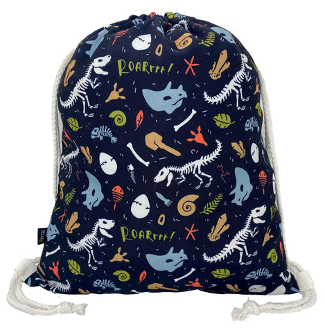 HECKBO Kids Dinosaur Dino Gym Drawstring Bag - 40x32cm - 12.6" x 15.8" - String Bag - Kindergarten Daycare crÃƒÆ’Ã†â€™Ãƒâ€ Ã¢â‚¬â„¢ÃƒÆ’Ã¢â‚¬Å¡Ãƒâ€šÃ‚Â¨che School Football - Children Kids Girl boy Backpack, Sports Bag, Fabric Bag
