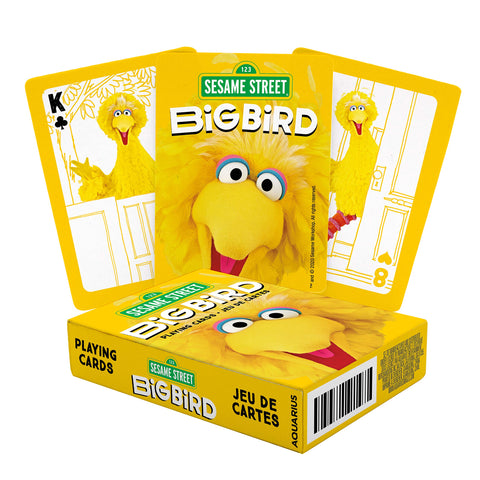 AQUARIUS Sesame Street Big Bird Playing Cards - Big Bird Themed Deck of Cards for Your Favorite Card Games - Officially Licensed Sesame Street Merchandise & Collectibles