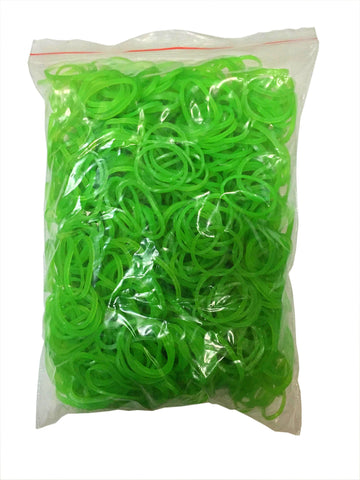Flexi Rubber Bands Green - 3/4 inch Diameter - 1200 pcs