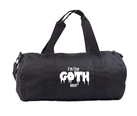 Hippowarehouse I'm the Goth One! Gymwear Gym Duffle Cylinder Uniform Kit Bag 50 x 25 x 25cm 20 litres
