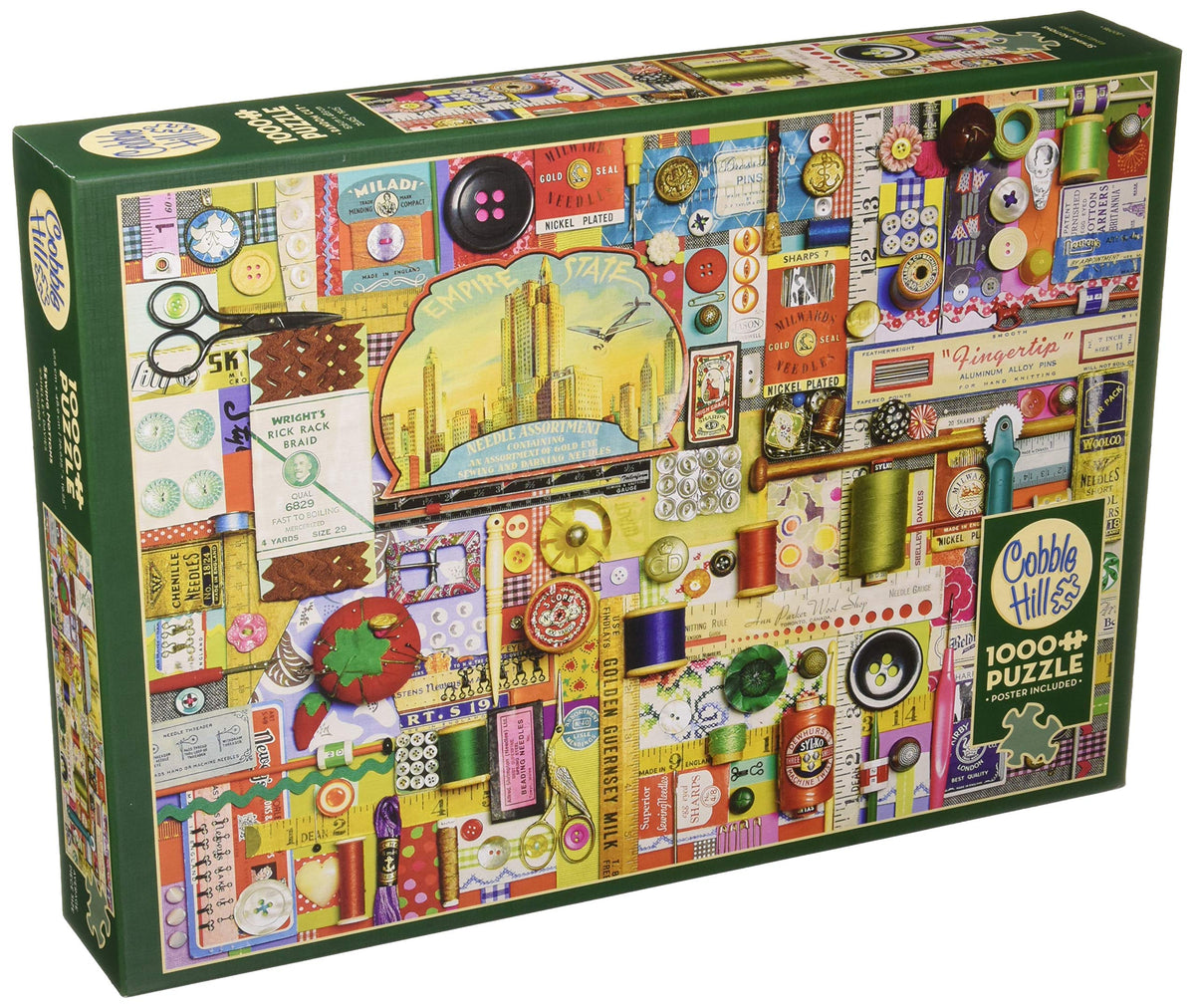 Cobblehill 80098 1000 pc Sewing Notions Puzzle, Various