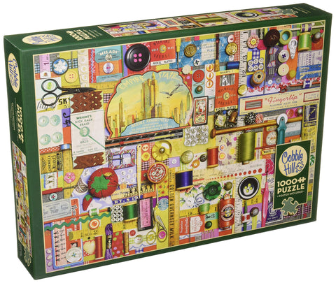 Cobblehill 80098 1000 pc Sewing Notions Puzzle, Various