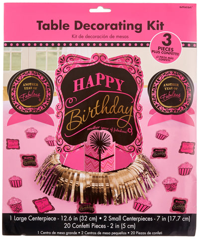 Amscan Fabulous Table Decorating Kit, 2", Multi Color