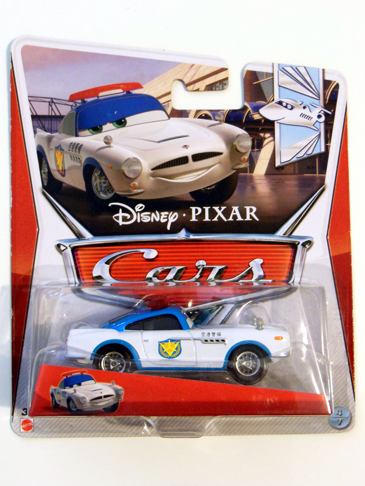 Cars 2012 Airport Adventure Die-Cast Security Guard Finn #4/7 1:55 Scale