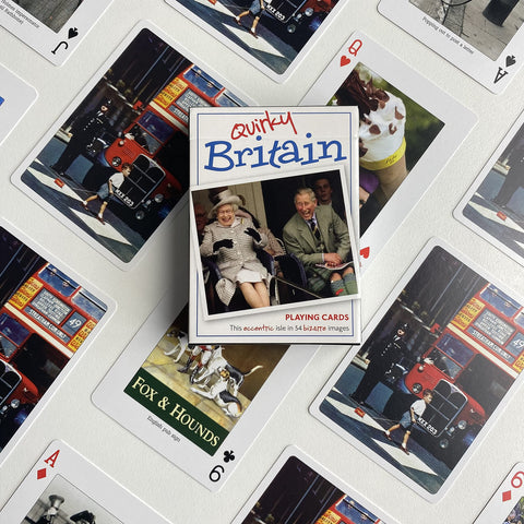 Gibsons Quirky Britain Single Deck Playing Cards from Piatnik | Card Game | Pack of Cards