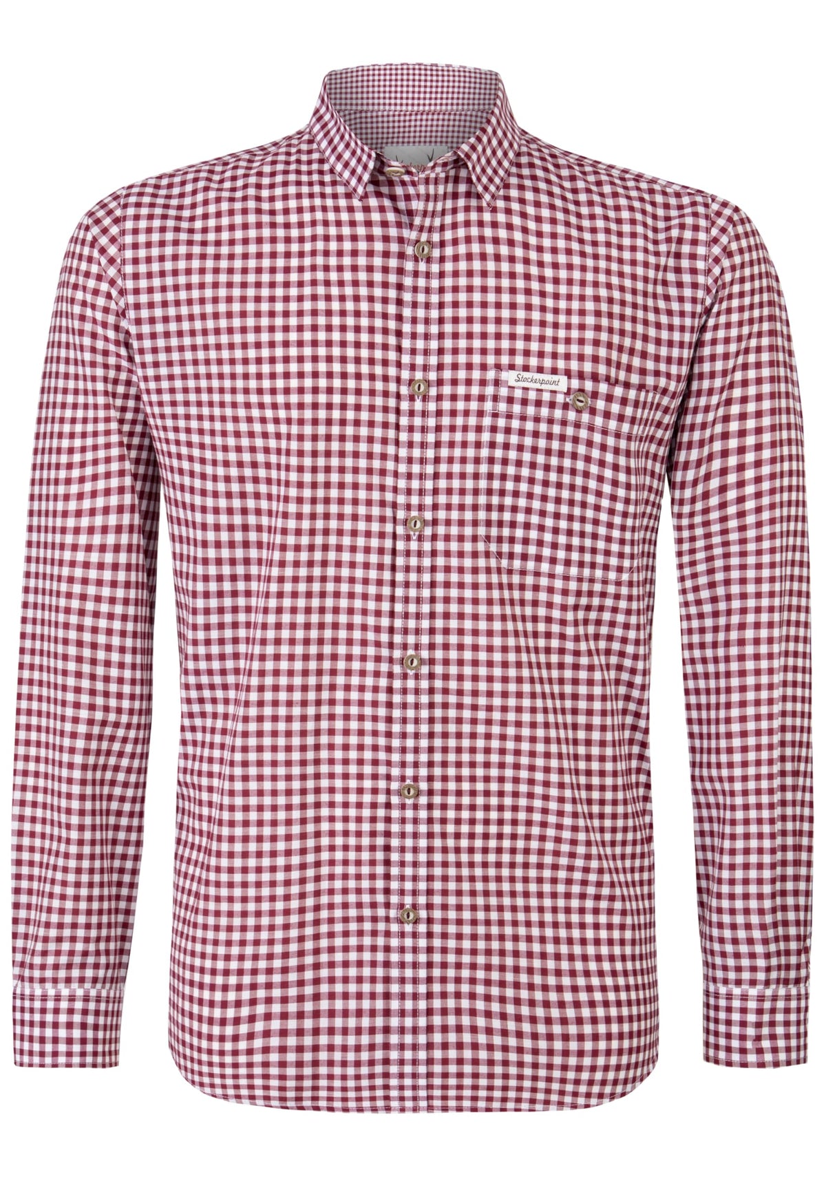 Stockerpoint Men's Campos3 Traditional Shirt, Red (Bordeaux), L