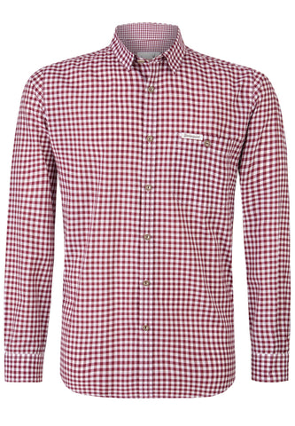 Stockerpoint Men's Campos3 Traditional Shirt, Red (Bordeaux), XL