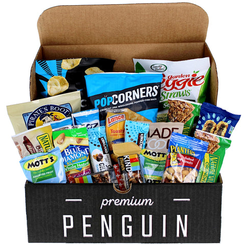 Healthy Snacks Care Package (20 Count Variety Snack Pack) Assortment of Nuts, Bars, Healthy Chips and More!